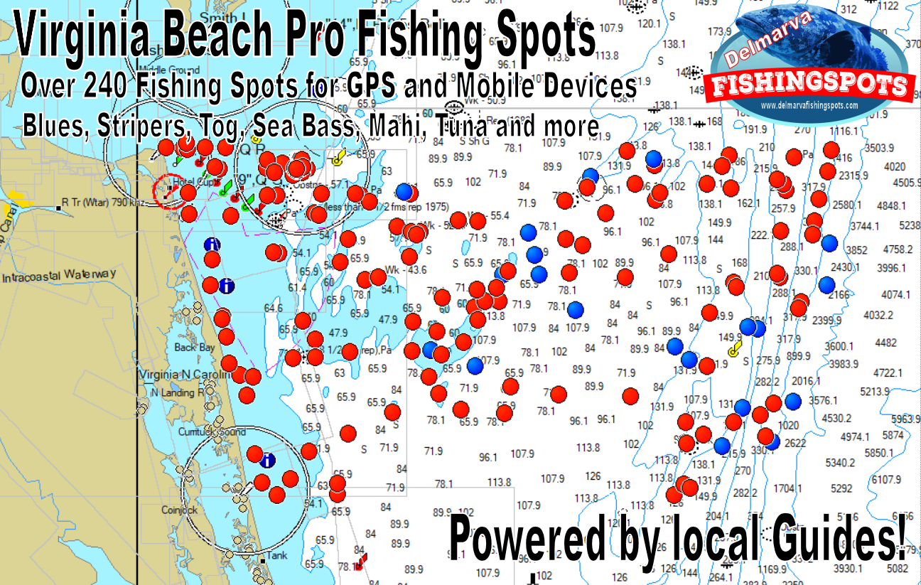 Virginia Beach Fishing Spots and GPS Coordinates